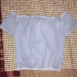 Off the shoulder crop top